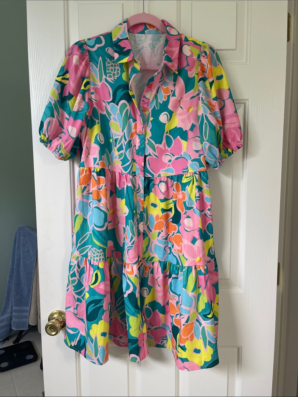 Floral Print Baby Doll Dress - Picture 2 of 10